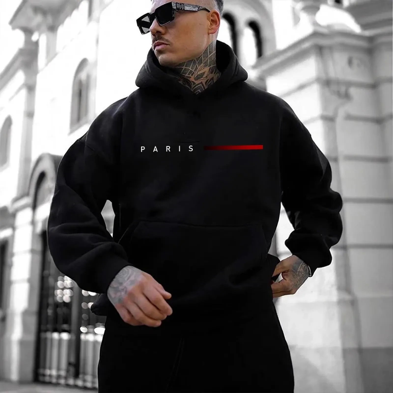 Men's Paris Fashion Casual Hoodies for All Seasons