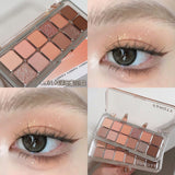 12-Color Matte Eyeshadow Palette in Tea Apricot