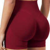 Women's Seamless Low Waist Summer Gym and Yoga Shorts