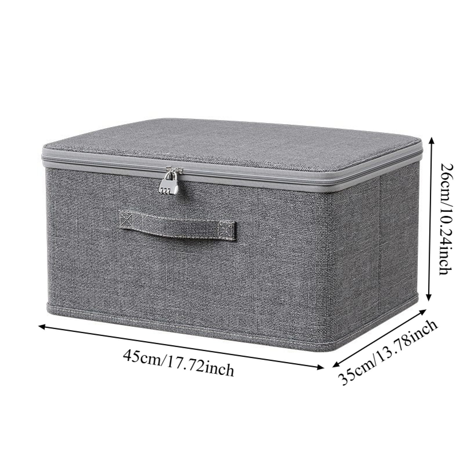 Foldable Cationic Fabric Storage Box with Soft Lid
