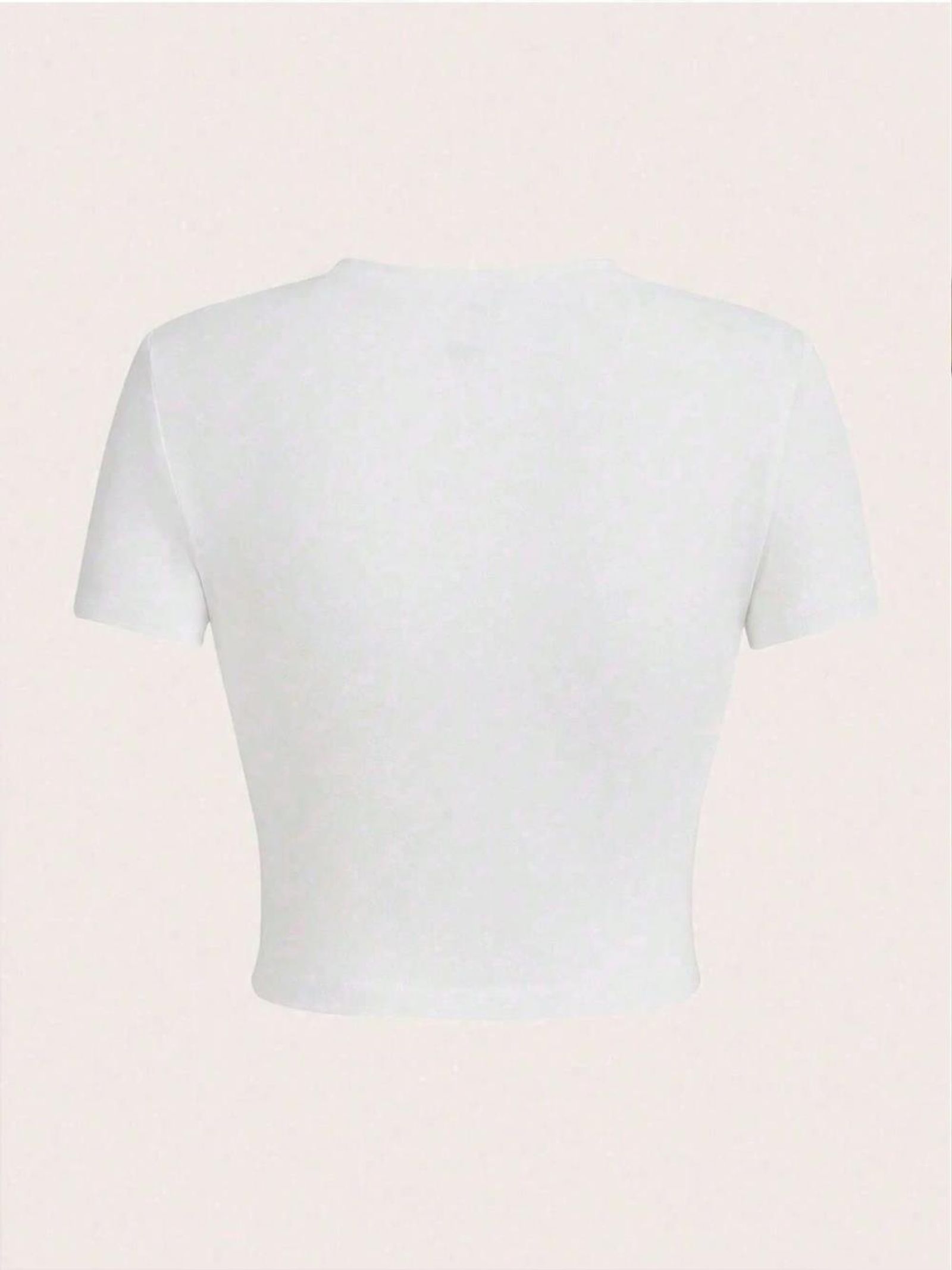 Simple Red Spider Print Crop T-Shirt for Women