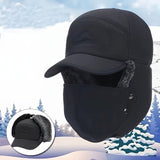 Men's Winter Trapper Hat with Ear Flaps and Face Cover