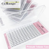 Premade Volume Fans Short Stem Russian Eyelash Extensions