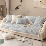 Universal Plush Velvet Sofa Cover - Non-Slip Warm Flannel