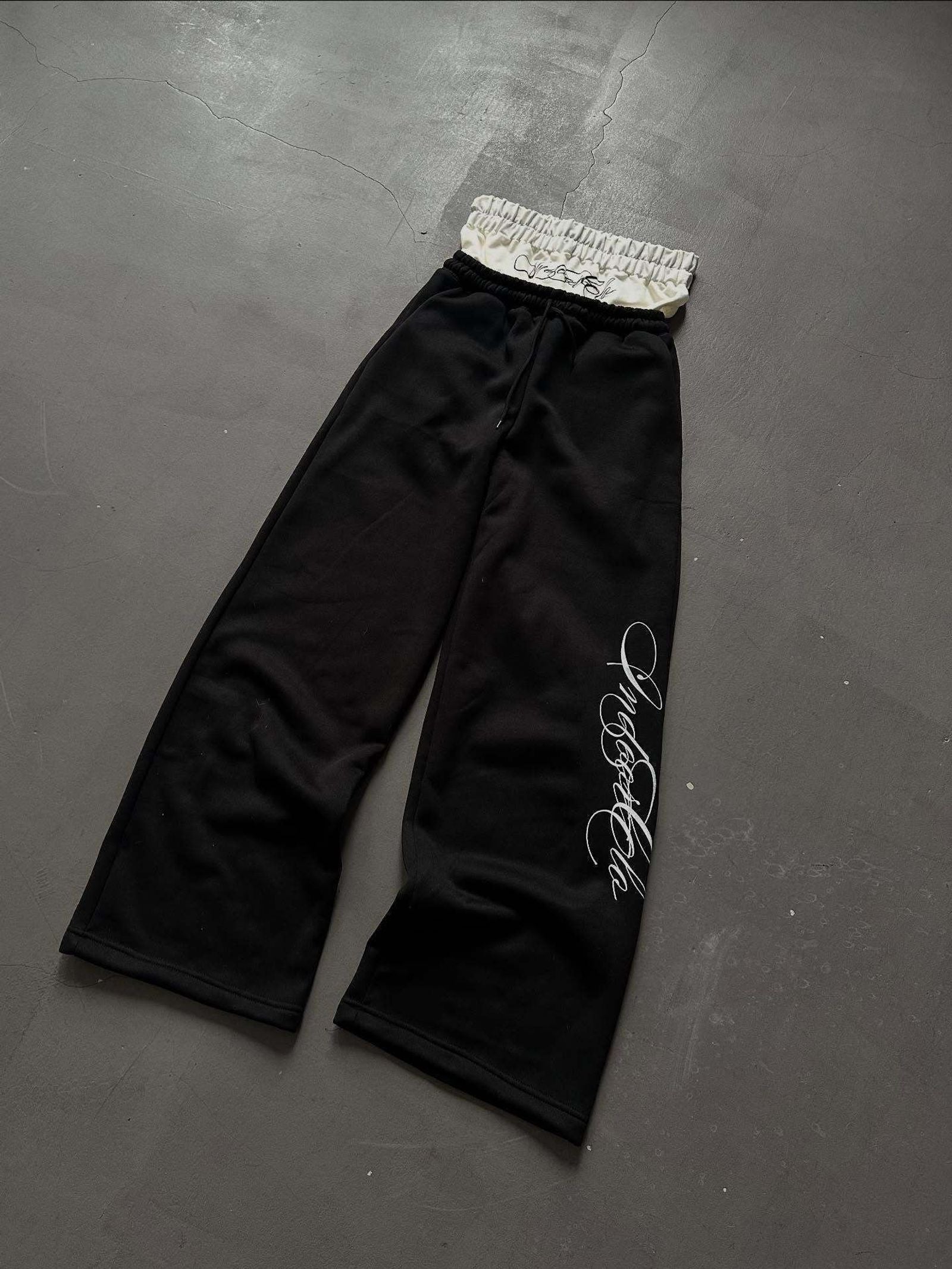 Harajuku Style Retro Two-Piece Casual Straight Pants