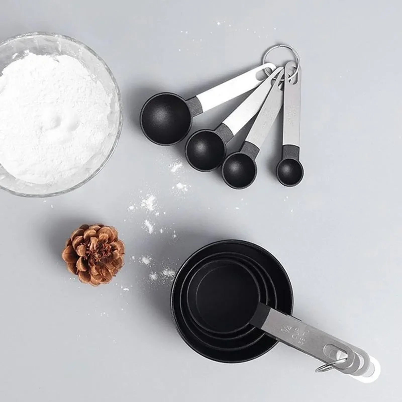 Multipurpose Measuring Spoon and Cup Set for Baking