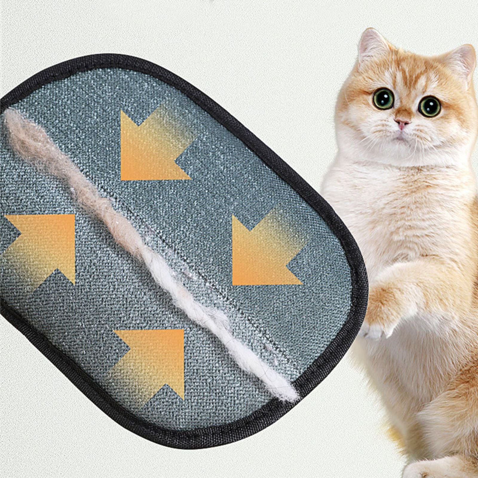 Double-Sided Pet Hair Remover Gloves for Dogs and Cats