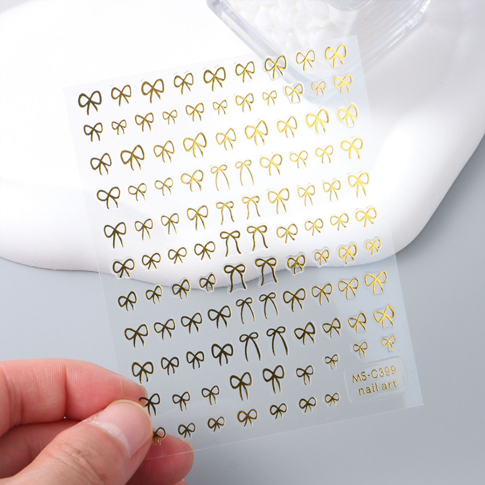 Mini Bowknot Design Nail Art Stickers - Set of 1 or 2
