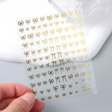 Mini Bowknot Design Nail Art Stickers - Set of 1 or 2