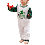 Matching Christmas Family Pajamas Set with Green Plaid Pants