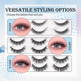 Veltrinay Natural Wispy 3D Faux Mink Cat Lashes