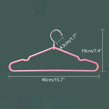 10pcs Durable No-Slip Metal Clothes Hangers