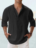 Lightweight Cotton Linen Casual Shirts for Men