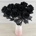 10pcs black roses