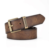 Western-Style PU Leather Belt for Men and Women
