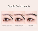 2 in 1 Waterproof Eyebrow Pencil - Long Lasting & Easy to Use