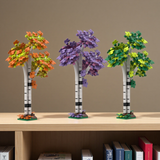 3D Poplar Tree Building Blocks with Desktop Plant Decor