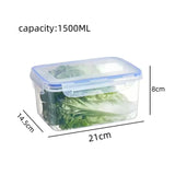 Sealed Rectangular Refrigerator Storage Box with Lid