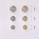 10pcs Diamond-Studded Rhinestone Round Shank Buttons