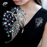Elegant Colorful Hollow Leaf Brooch for Women