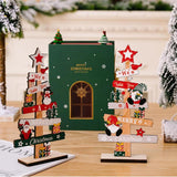 Wooden Christmas Tree Santa Claus DIY Decoration