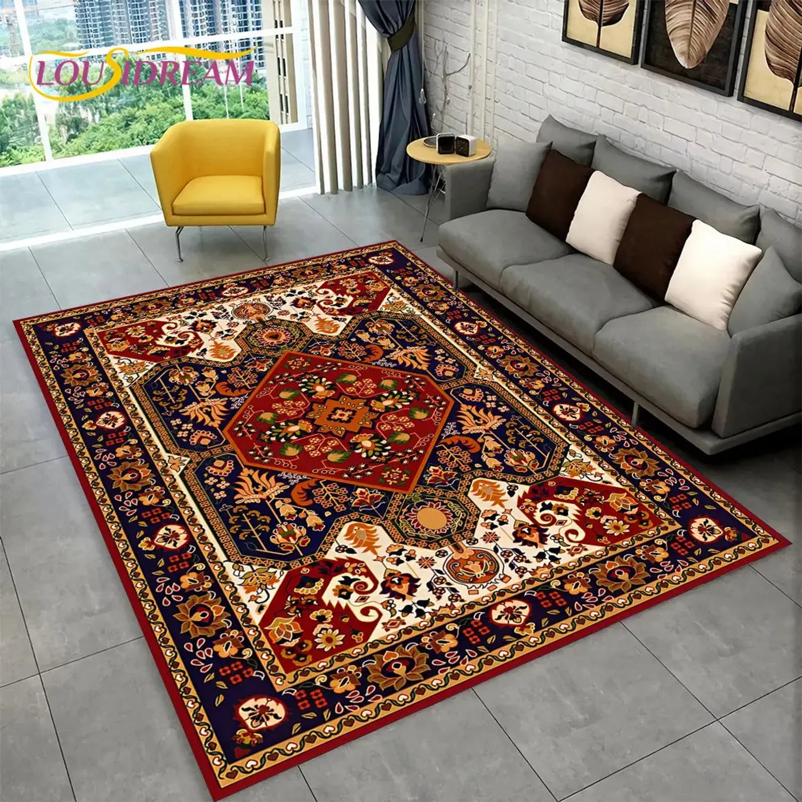 Turkey Persian Bohemian Area Rug - Large Non-Slip Mat