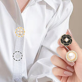 Crystal Pearl Button Covers for Shirts and Coats