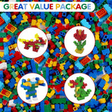 1000 Pieces Creative Building Blocks Set with Base Plate