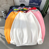 Womens Autumn Winter Solid Fleece Hoodie