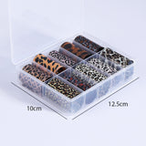 Leopard Print Nail Foil Stickers for DIY Manicure