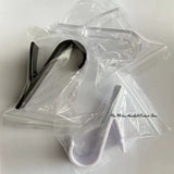 White Clear Hanger Clips for Towels and Scarves
