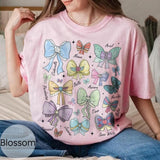 Womens Disney Princess Bows Birthday T-Shirt