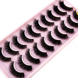 3D Faux Mink Hair False Eyelashes - Natural Crisscross Lashes