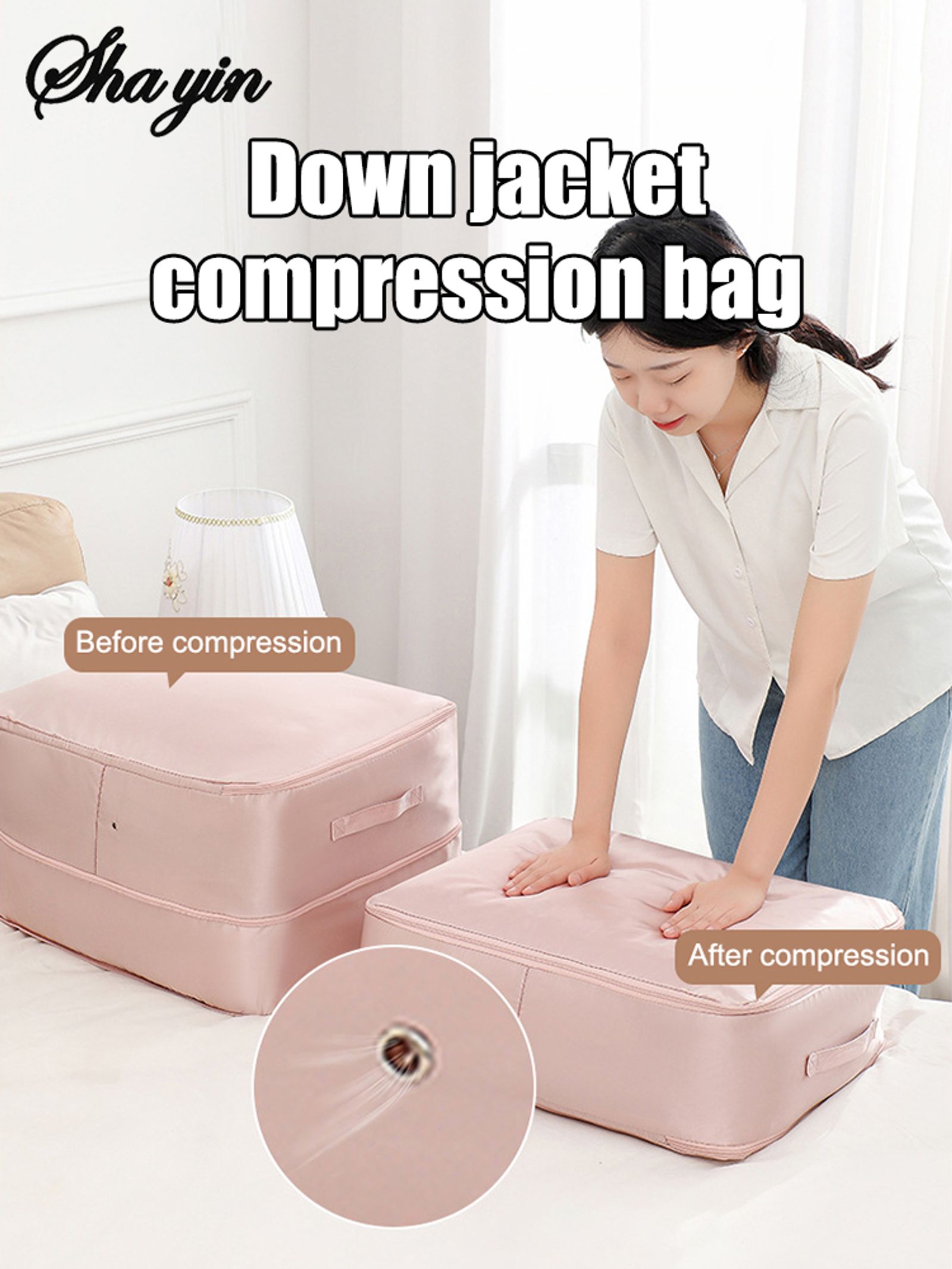 Heavy-Duty Self-Compressing Storage Bag - Portable Organizer