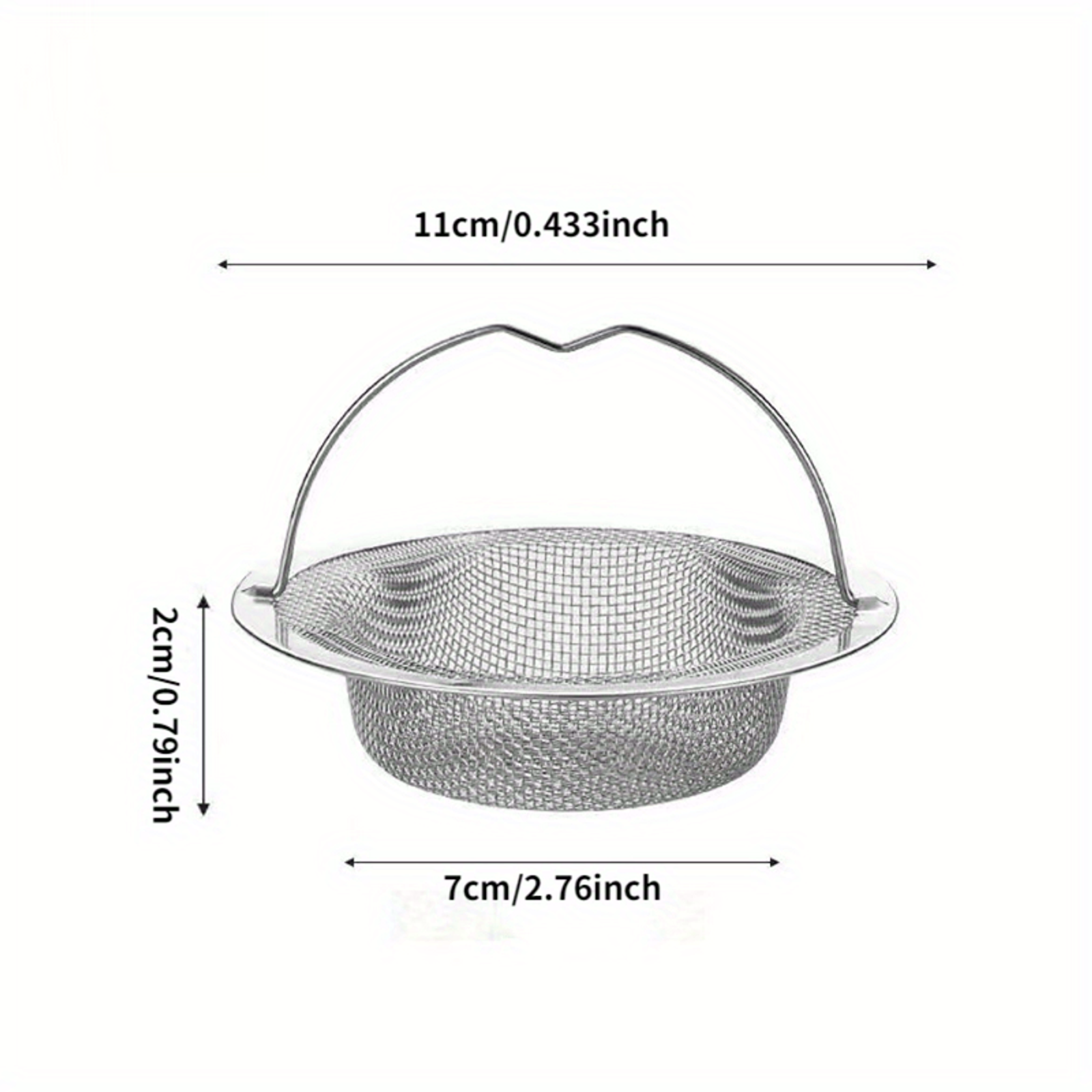 Stainless Steel Bathtub Hair Catcher and Sink Strainer