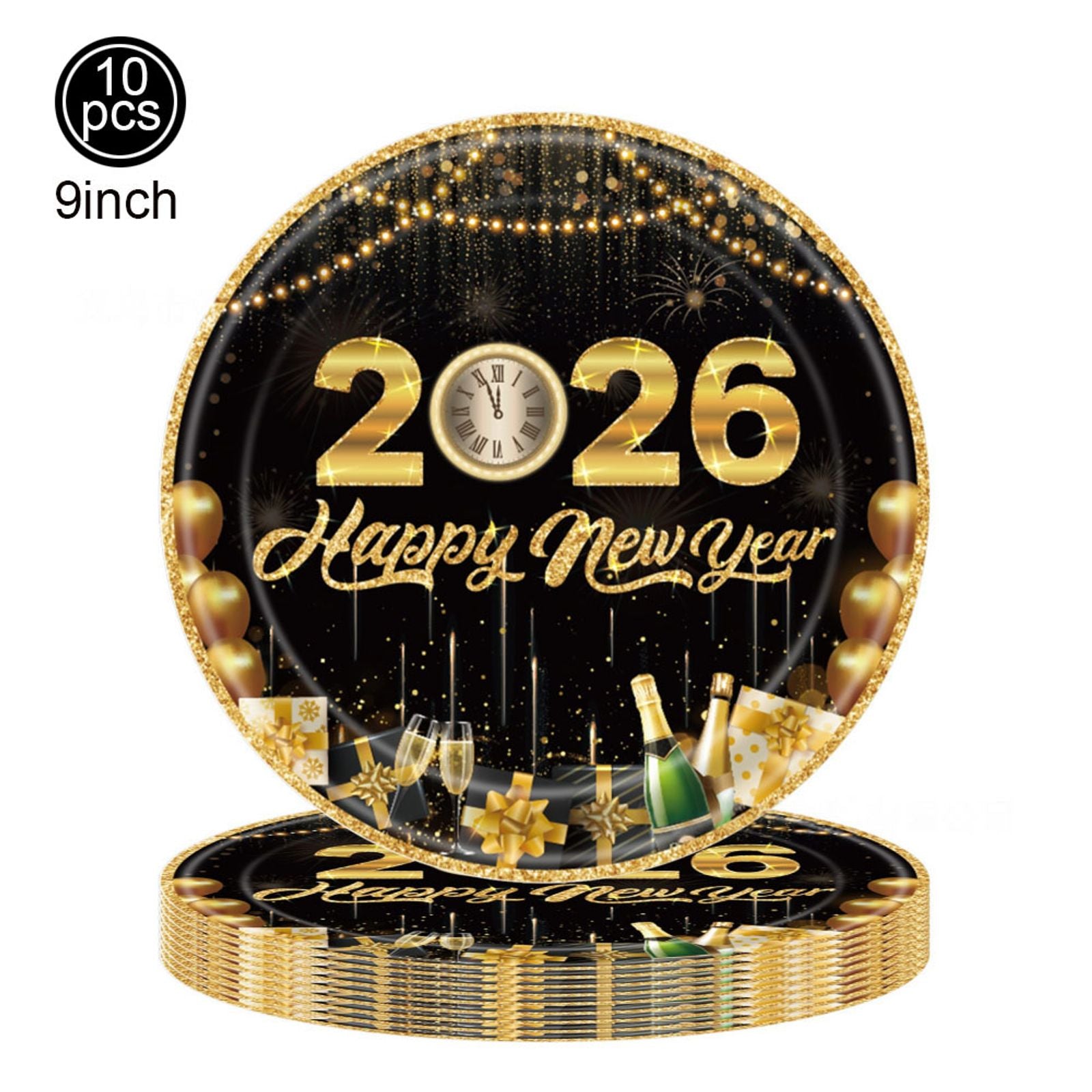 Happy New Year Party Supplies Set