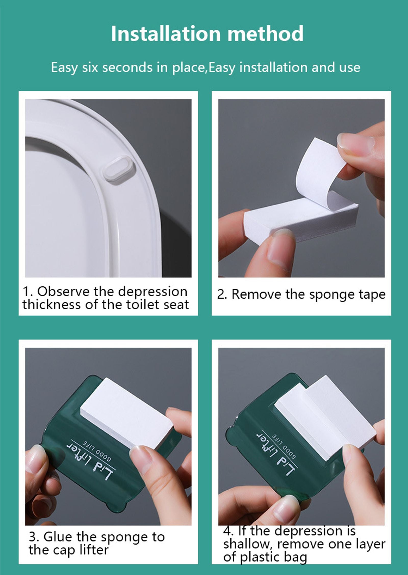 Toilet Lid Lifting Device