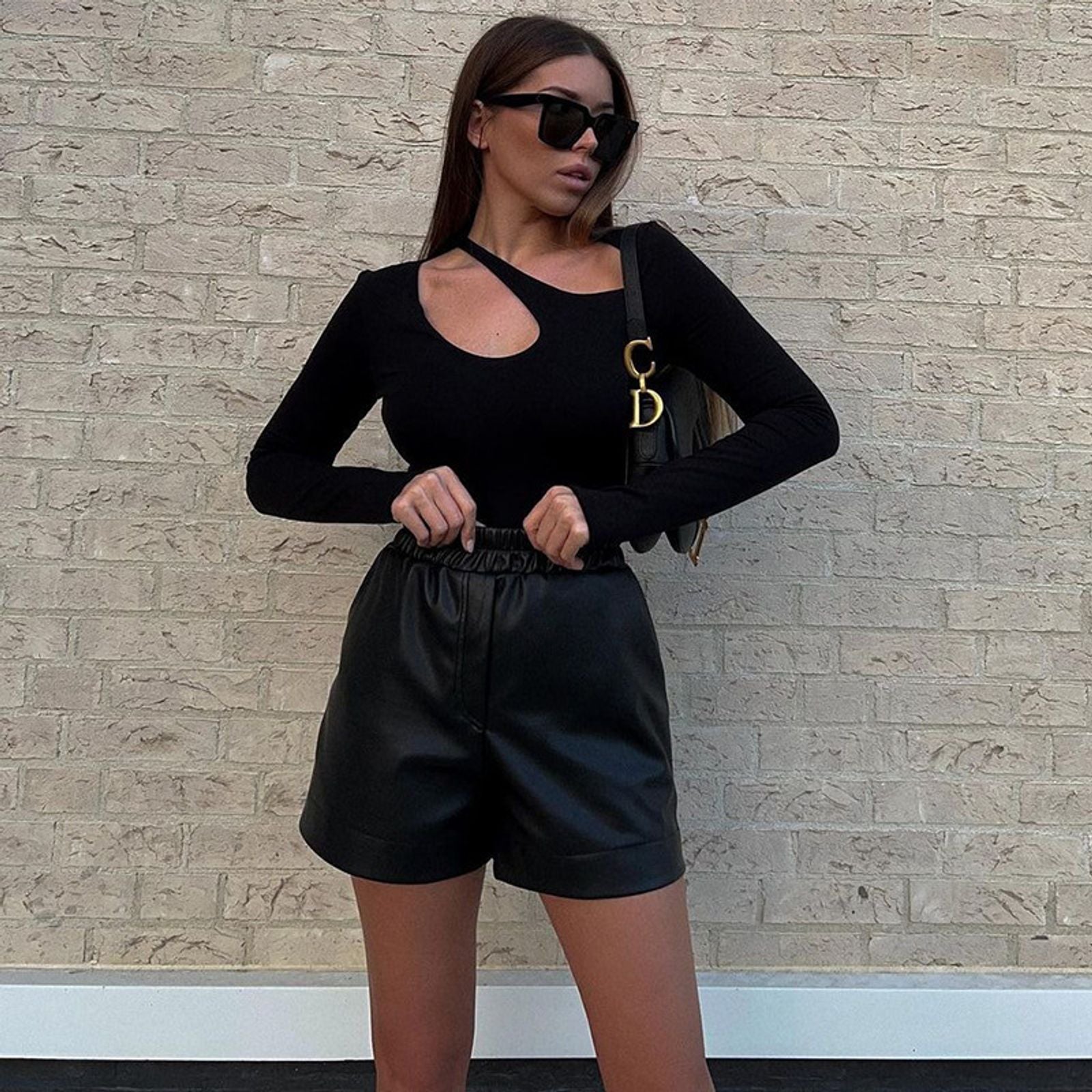 Y2K Casual Long Sleeve Bodysuit for Women