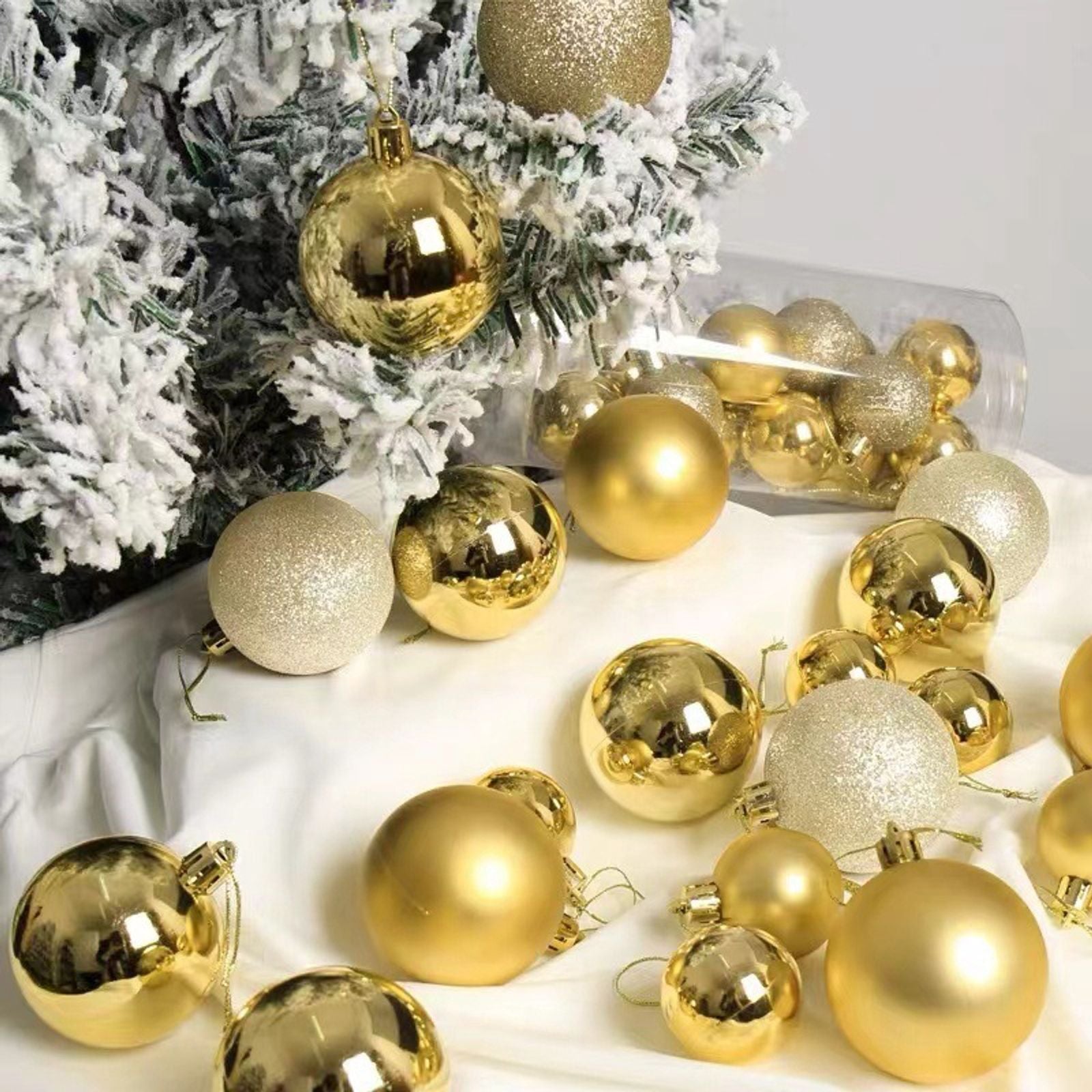 44Pcs Christmas Ball Ornaments for Home Decor