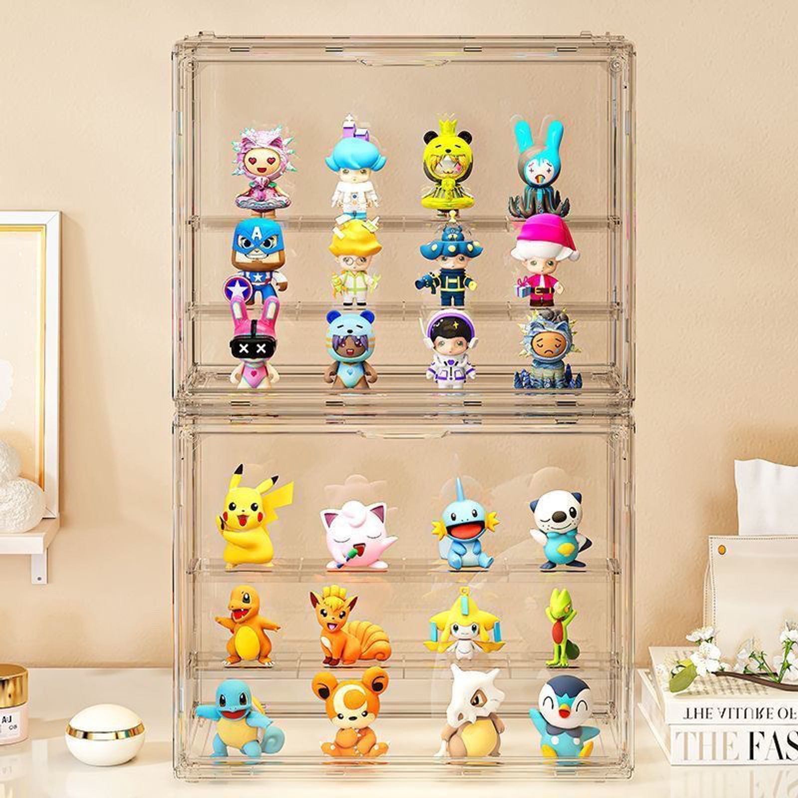 Three Layer Acrylic Display Rack for Dolls and Models