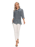 Women's Woven Casual Shirt for Spring and Summer