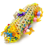 Colorful Parrot Toy Set - Chewing & Foraging Rack