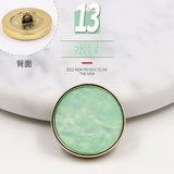 Gold White Black Flower Resin Buttons for Sewing 6PCS