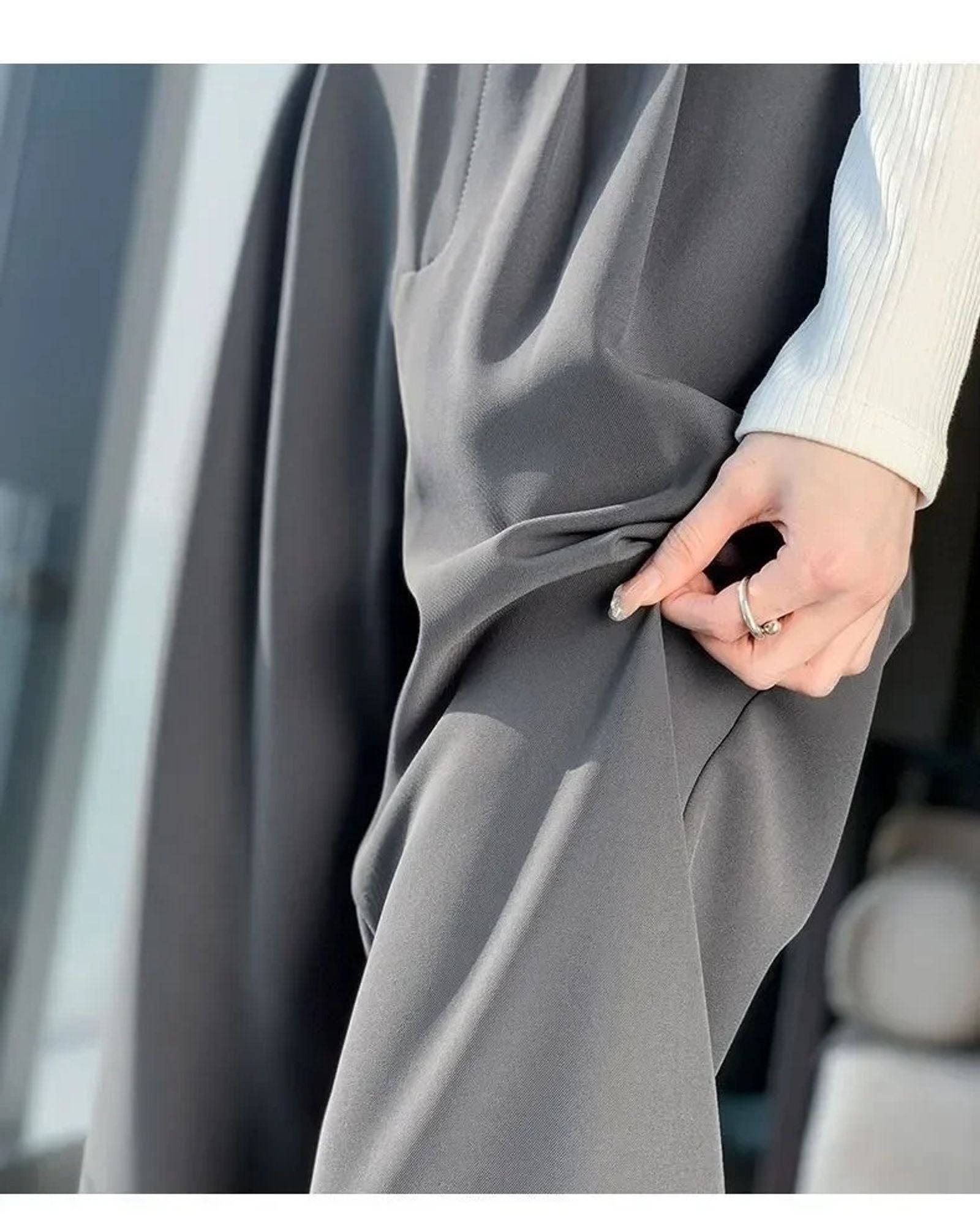 Elegant Wide Leg Pants for Women - High Waist Black Trousers