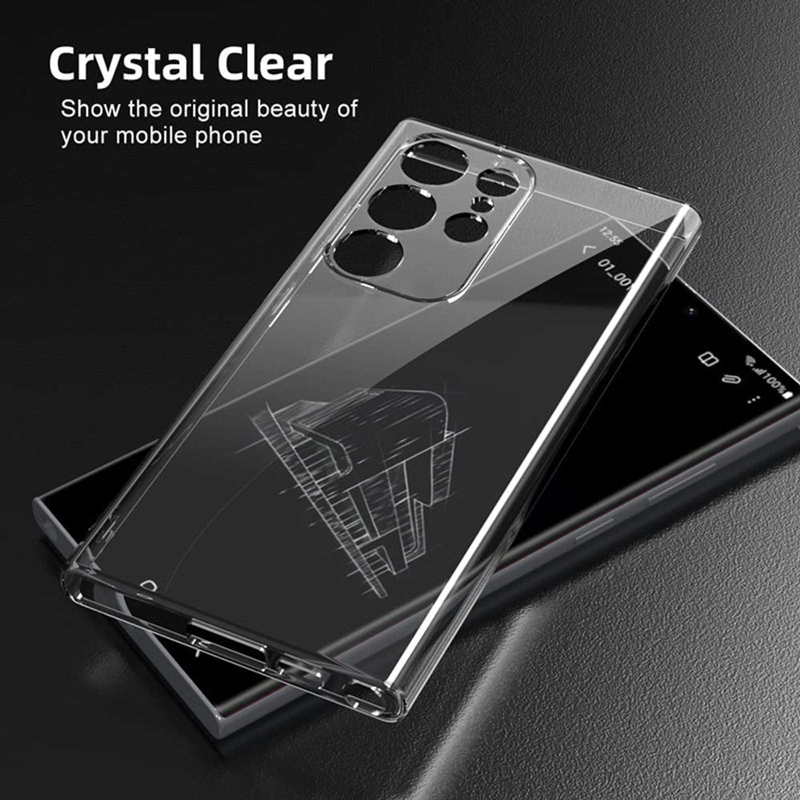 Soft Clear Silicone Phone Case for Samsung Galaxy A Series