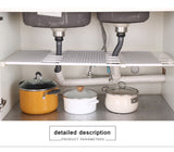 Adjustable Wall-Mounted Closet Organizer Shelf