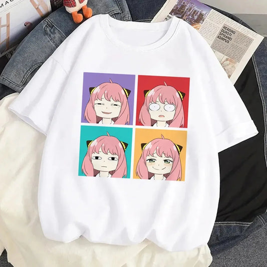 Loid, Yor, and Anya Forger Kawaii Anime T-shirt