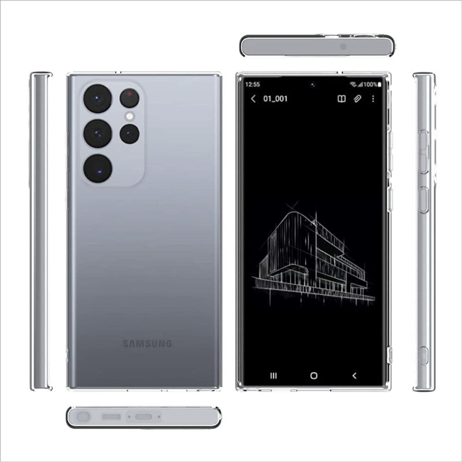 Soft Clear Silicone Phone Case for Samsung Galaxy A Series