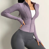 Women's Long-Sleeved Yoga Jacket for Autumn & Winter