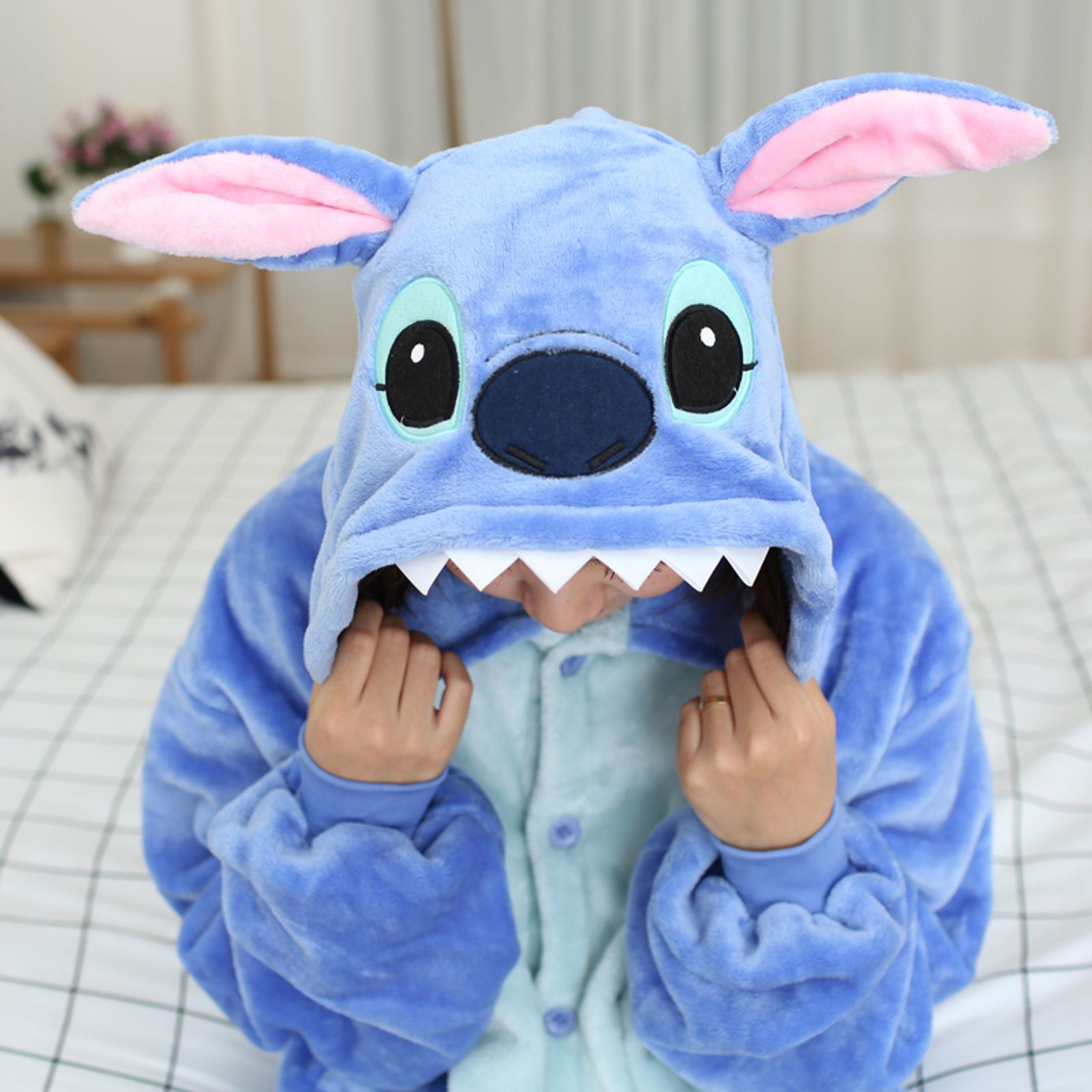 Kigurumi Stitch Cartoon Pajamas for Adults